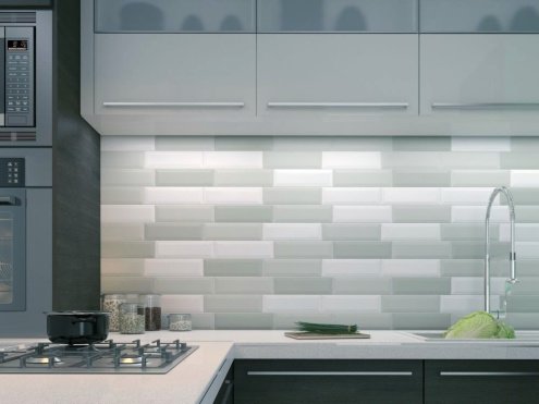 Керамическая плитка Kerama Marazzi Аккорд серый грань глянцевая 285х85х9,2мм рядовая плитка 9014 рис 3