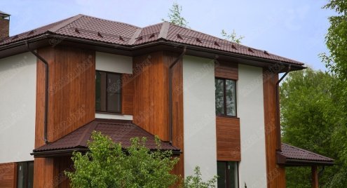 Водосточная система GLC Steel-R 125/90мм, кронштейн желоба универсальный, сталь, цвет: RAL8017-шоколадно-коричневый рис 3