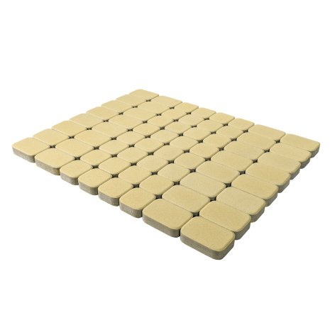 Тротуарная плитка Braer Premium Классико Дуо песочный частичный прокрас 172/115х115х40 мм рис 2