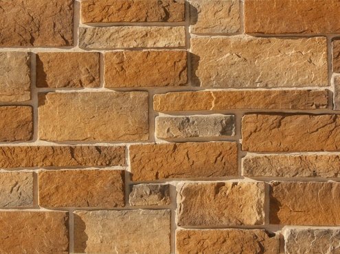 Искусственный камень плоский Atlas Stone Крепостная стена 098 бежевый рис 1