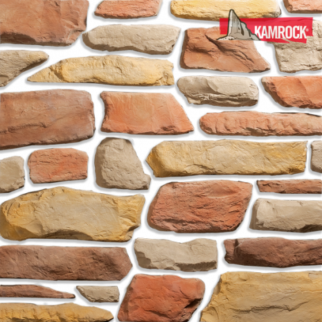 Искусственный камень плоский Kamrock Долина терраи 08370 бежевый рис 1
