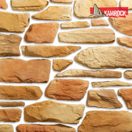 Искусственный камень угловой Kamrock Долина терраи 08382-у бежевый рис 1