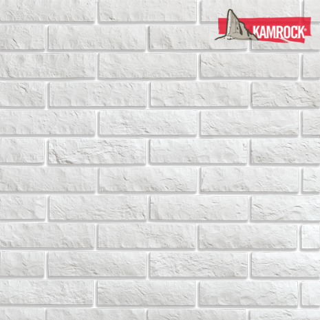Искусственный камень угловой Kamrock Доломитовая стена 02322 белый рис 1