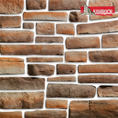 Искусственный камень угловой Kamrock Древний пласт 04412 коричневый рис 1