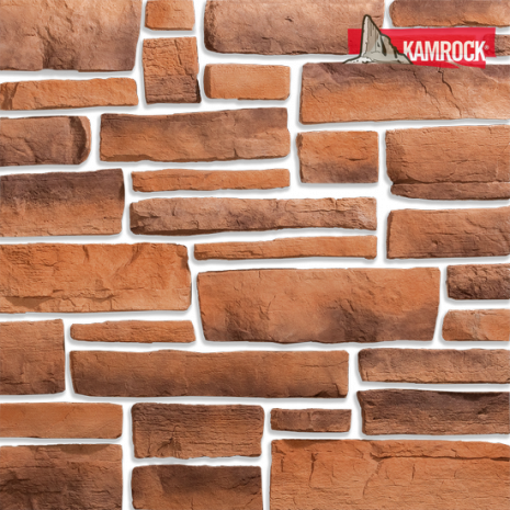 Искусственный камень угловой Kamrock Древний пласт 04472 коричневый рис 1