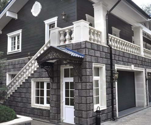 Искусственный камень плоский Kamrock Русская усадьба 03610 серый рис 4