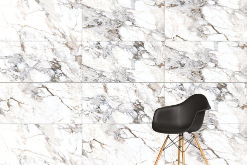 Керамогранит Vitra Marble-X Бреча Капрайа Белый lappato 1200х600х8 мм рядовая плитка K949747LPR01VTER рис 2