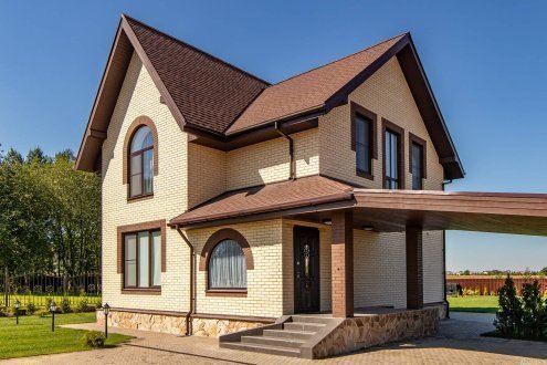 Искусственный камень плоский Leonardo Stone Анкона 051/высота 9,5см бежевый рис 3