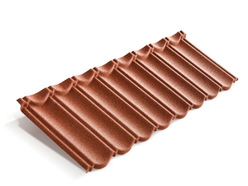 Композитная черепица гонт Metrotile MetroBond коралловый с посыпкой 1330х410 мм рис 4