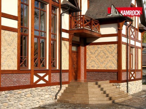 Искусственный камень ложковый Kamrock Клинкерный кирпич 34070 коричневый рис 2