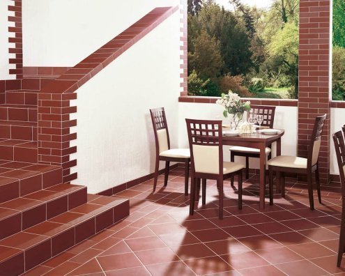 Клинкерная плитка Paradyz Natural G1 rosa 245х66х7,4 мм плоский элемент рис 2