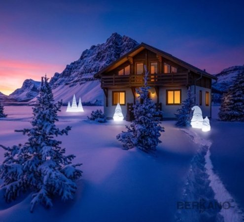 Снеговик Berkano Mr.Snowman M, размер: 55x50x90см, подсветка LED RGB, E27, IP68, арт.210_025_03_105 рис 3