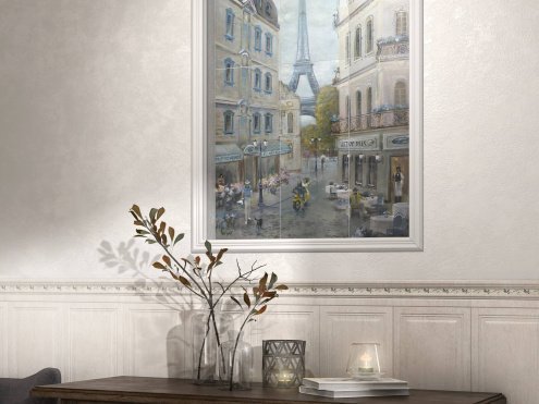 Керамическая плитка Kerama Marazzi Кантри Шик голубой матовая 1000х600х8мм Панно Париж VB/A14/6x/7071 рис 2