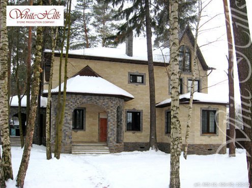 Искусственный камень плоский White Hills Йоркшир 406-80 серый рис 6
