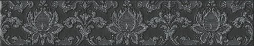 Керамическая плитка Kerama Marazzi Кастильони черный матовая 400х72х8мм декор AD/B563/15144 рис 1