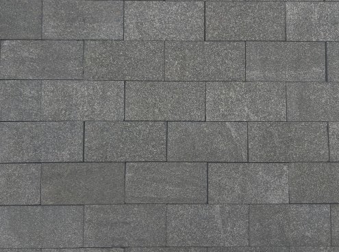 Брусчатка гранитная Габбро-Диабаз пиленная термообработанная 200х100х50 мм рис 1