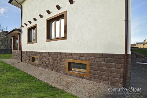 Искусственный камень плоский Leonardo Stone Бретань 740 коричневый рис 2