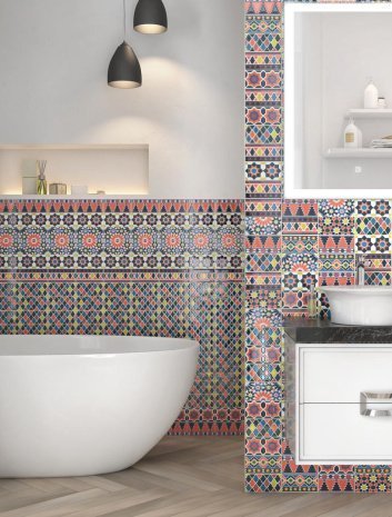 Керамическая плитка Kerama Marazzi Алькасар орнамент глянцевая 150х74 х9,2мм декор HGD/A326/16000 рис 2