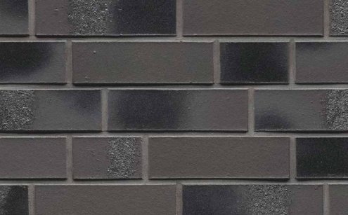 Клинкерная плитка Feldhaus Klinker Carbona R567DF14 anthrazit bluastro 240х52х14 мм плоский элемент рис 1