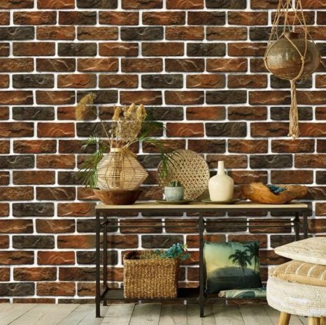 Искусственный камень плоский Камелот Аликанте 364 коричневый рис 3