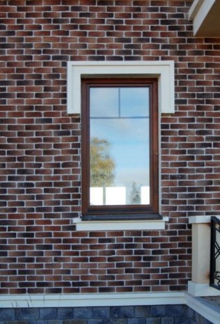 Искусственный камень плоский White Hills Рейн Брик 346-40 коричневый рис 3