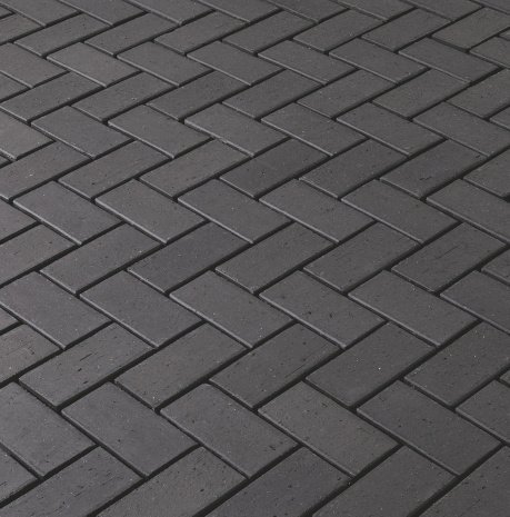 Брусчатка клинкерная Vandersanden Premium Oberlausitz Milano O. black полный прокрас 200х100х52 мм рис 1