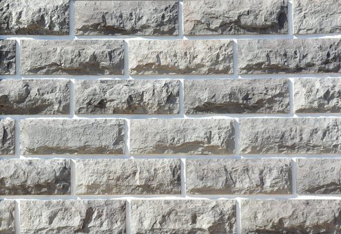 Искусственный камень плоский Eco Stone Юкон 06-08 серый рис 1