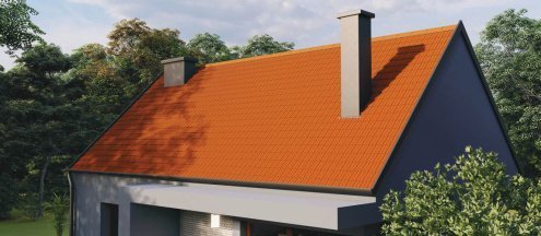 Керамическая черепица рядовая Mladost Kontinental Eco naturrot  без покрытия 415х260 мм рис 3