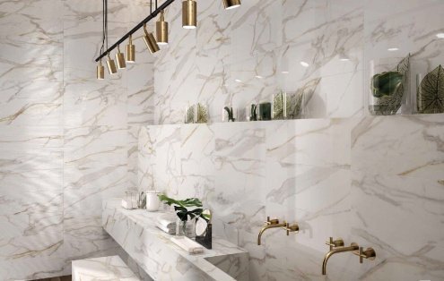 Керамогранит Italon CHARME EVO FLOOR PROJECT Calacatta cerato/rettificato 600х300х10мм рядовая плитка 610015000236 рис 2