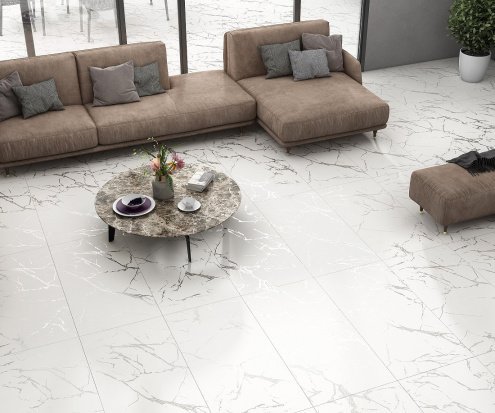 Керамогранит Empero Italian Stratuario Carving белый матовый 1200х600х9 мм 01-00009412 рис 2