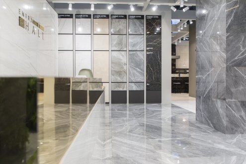 Керамогранит Italon Charme Extra Atlantic naturale/rettificato 1200х600х10мм рядовая плитка 610010001197 рис 3