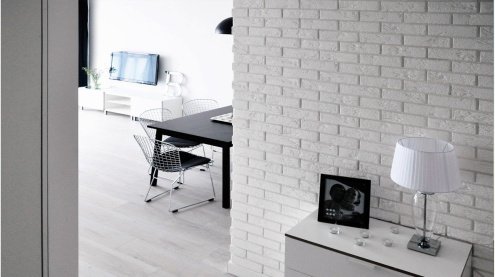 Искусственный камень плоский Eco Stone Лофт 00 белый рис 3