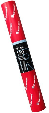 Супердиффузионная мембрана Eurovent Rflex 160 г/м2 50х1,5 м алюминий/серый рис 2