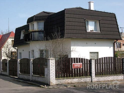 Композитная черепица гонт Metrotile Mistral черный с посыпкой 1305х415 мм рис 3