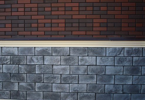 Искусственный камень плоский Eco Stone Шале 06-08 серый рис 7