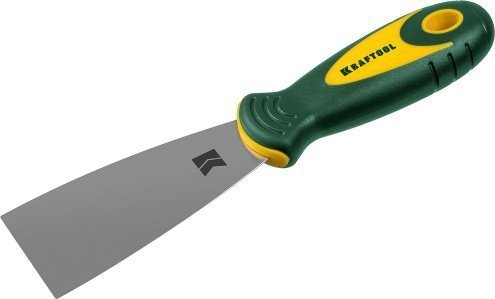 Шпательная лопатка KRAFTOOL с 2-компонентной ручкой, нержавеющее полотно, 50мм арт.10035-050 рис 1