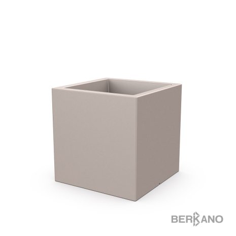 Кашпо Berkano Quarter 60 DB, тип дна: двойное, размер: 60x60x60см, цвет: Cappuccino, арт.220_051_13 рис 1