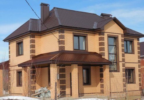 Искусственный камень плоский White Hills Терамо Брик 352-40 коричневый рис 2