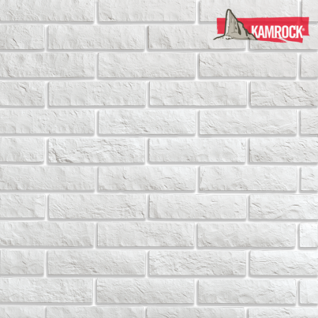 Искусственный камень плоский Kamrock Доломитовая стена 02320 белый рис 1
