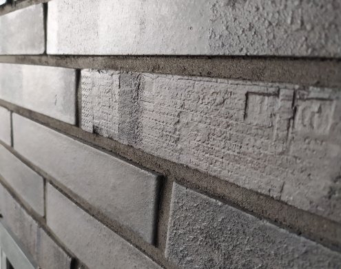 Искусственный камень плоский Lifebrick Римхен 650 серый рис 2