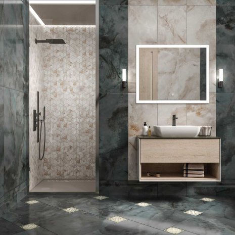 Керамическая плитка Kerama Marazzi Джардини темно-серый глянцевая 400х200х16мм плинтус FME010R рис 3
