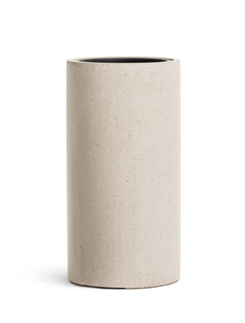Кашпо TREEZ Effectory Beton высокий цилиндр 310x600 мм белый песок 41.3320-02-029-BE-60 рис 1