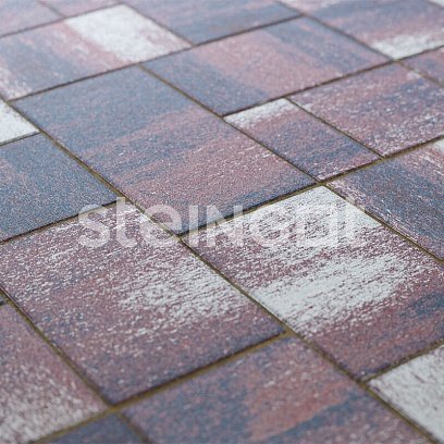 Тротуарная плитка Steingot Премиум Мюнхен аметист частичный прокрас 480/360/240/120х60 мм рис 1