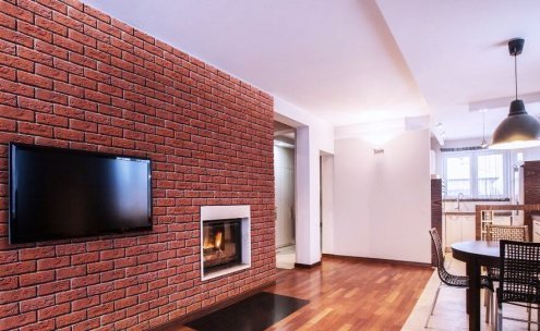 Искусственный камень плоский Eco Stone Кембридж 09-14 красный рис 2