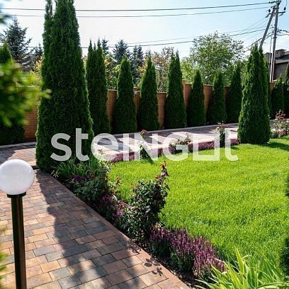 Тротуарная плитка Steingot Премиум Новый город блэнд частичный прокрас 240/200/160х160х40 мм рис 6