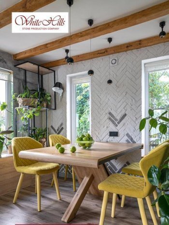 Искусственный камень плоский White Hills Эрдинг Брик 675-10 бежевый рис 2