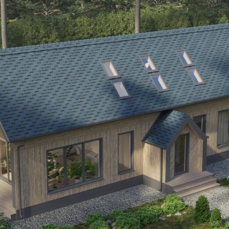 Гибкая битумная черепица гонт Tegola Business Unica Lazio mare 480 1000х337 мм рис 2