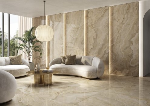 Керамогранит Ava Ceramica Onice Iride Ambra lappato 2800х1200х6 мм рядовая плитка 173024 рис 3