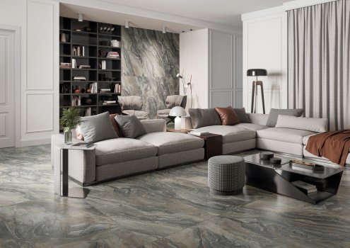 Керамогранит Italon CHARME DELUXE FLOOR PROJECT Grigio Orobico Ret naturale/rettificato 1600х800х9мм рядовая плитка 610010001927 рис 2