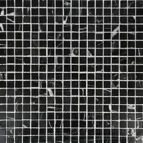 Мозаика из мрамора Caramelle Mosaic Stone Imagine Черный матовая 305х305х4 мм мозаика 44461 рис 1